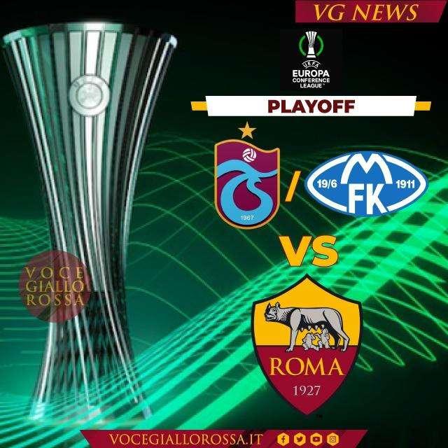 Conference League - La Roma sfiderà la vincente di Trabzonspor-Molde nei playoff