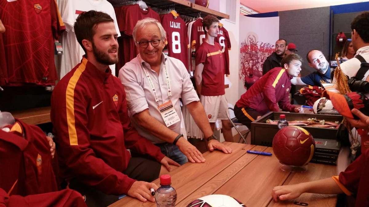 Miralem Pjanic e Adem Ljajic commessi d'eccezione al Nike Store. FOTO!