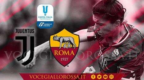 Coppa Italia Femminile - Juventus-Roma 1-0 - Le giallorosse vengono sconfitte nel recupero