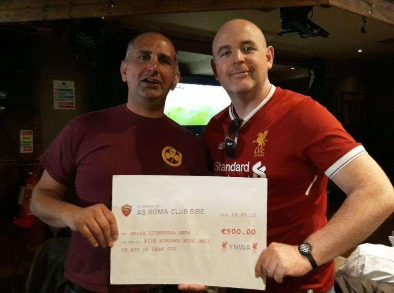 Il Roma Club Dublino dona 500€ per le cure del tifoso del Liverpool Sean Cox