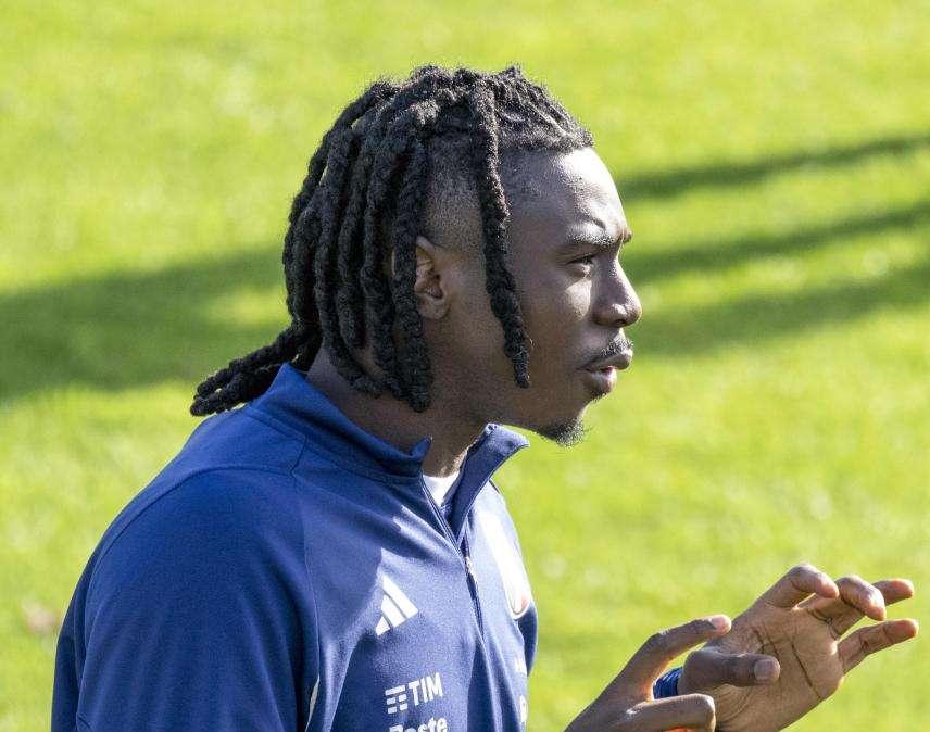 Italia, lavoro differenziato per Moise Kean