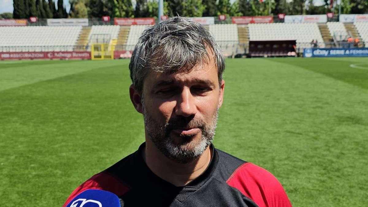 Roma Femminile, Spugna: "Domani sarà un buon allenamento in vista della finale di Coppa Italia. Il gruppo sta lavorando bene". VIDEO!