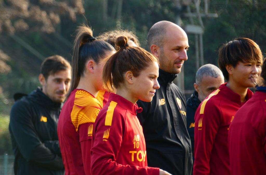 GIULIO ONESTI - La rifinitura della Roma Femminile, individuale per Kollmats, out per domani. FOTO! VIDEO!