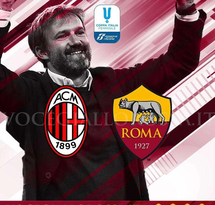 Coppa Italia Femminile - Milan-Roma - La copertina del match. GRAFICA!