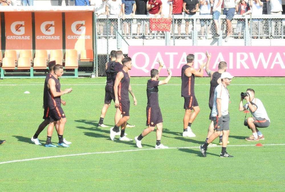 TRE FONTANE - Partitella a campo ridotto con porte piccole. Riposo per Antonucci, Verde, El Shaarawy e Gerson. FOTO! VIDEO! DIRETTA INSTAGRAM!