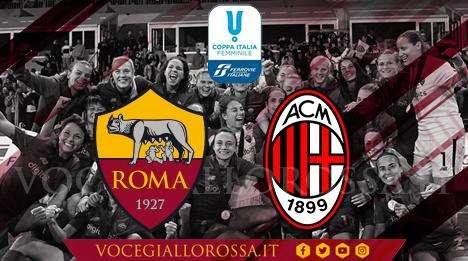 Coppa Italia Femminile - Roma-Milan - La copertina del match. GRAFICA!