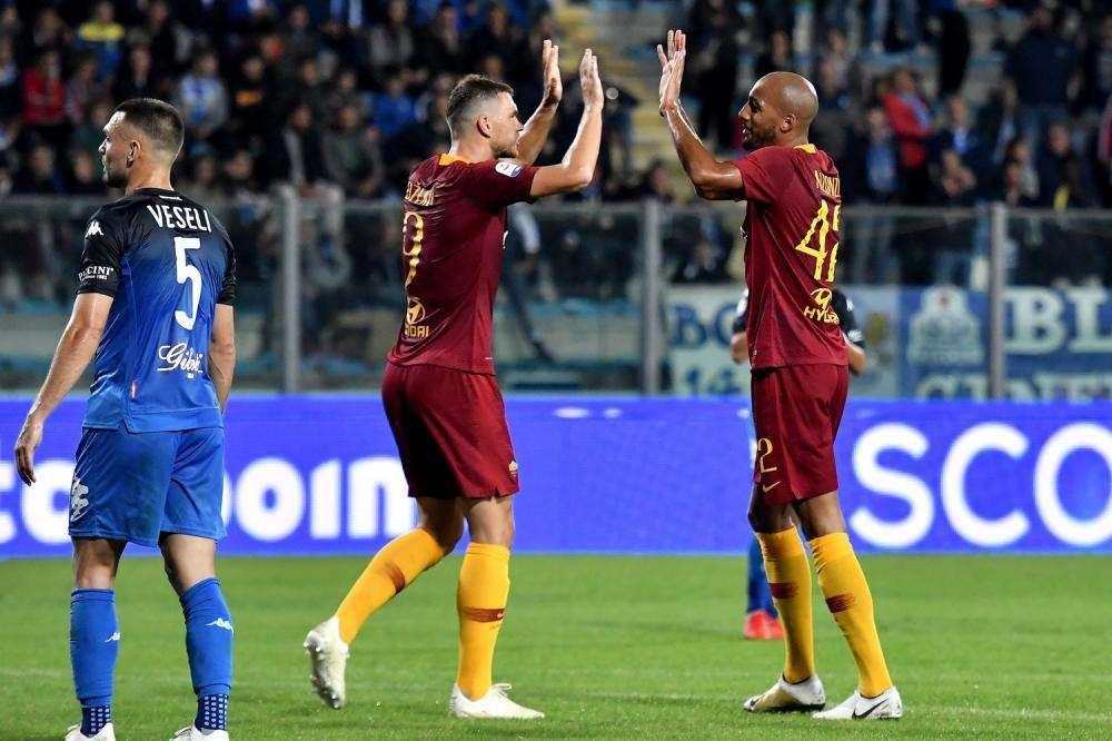 Empoli-Roma 0-2 - Giallorossi non brillanti ma vincenti: decidono Nzonzi e Dzeko. Caputo calcia alto un rigore. FOTO! VIDEO!