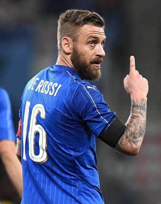 La Roma in Nazionale - Italia-Liechtenstein 5-0 - Cinquina degli azzurri, De Rossi in campo per tutto il match