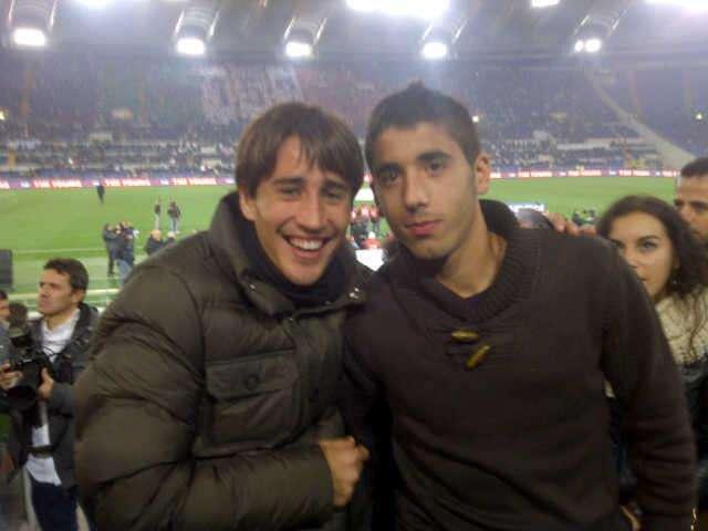 Bojan e José Angel allo stadio per tifare De Rossi e Osvaldo