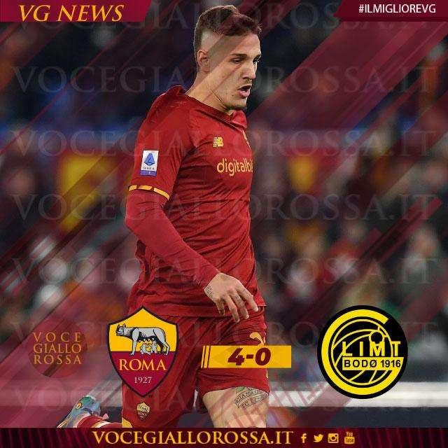 #IlMiglioreVG - Nicolò Zaniolo è il man of the match di Roma-Bodø/Glimt 4-0. GRAFICA!