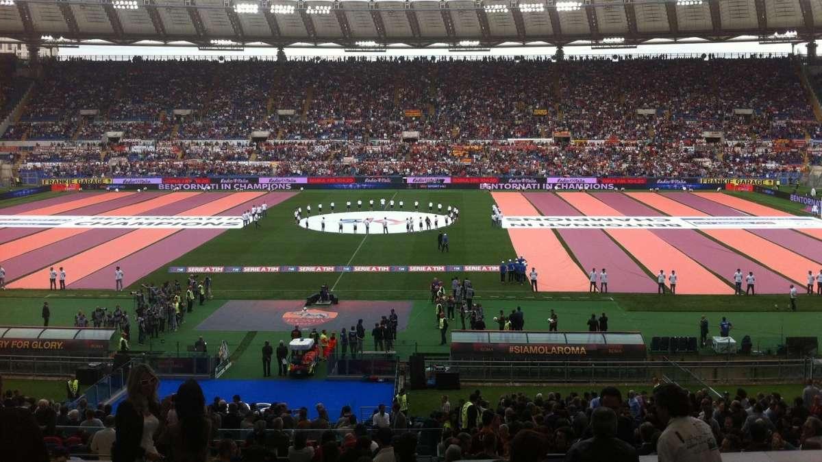 La Roma torna in Champions, la coreografia della società. FOTO!