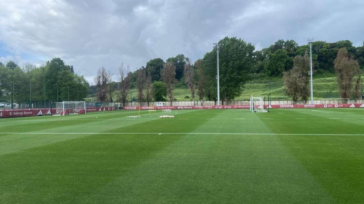 TRIGORIA - Scarico per chi ha giocato ieri, in campo gli altri. Presente Soulé