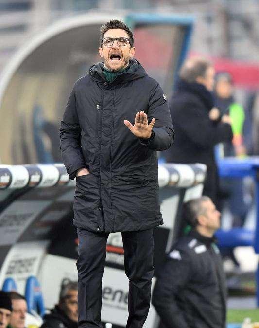 Sassuolo, Di Francesco: "La Roma non meritava di uscire con il Lione, voglio una squadra dinamica"