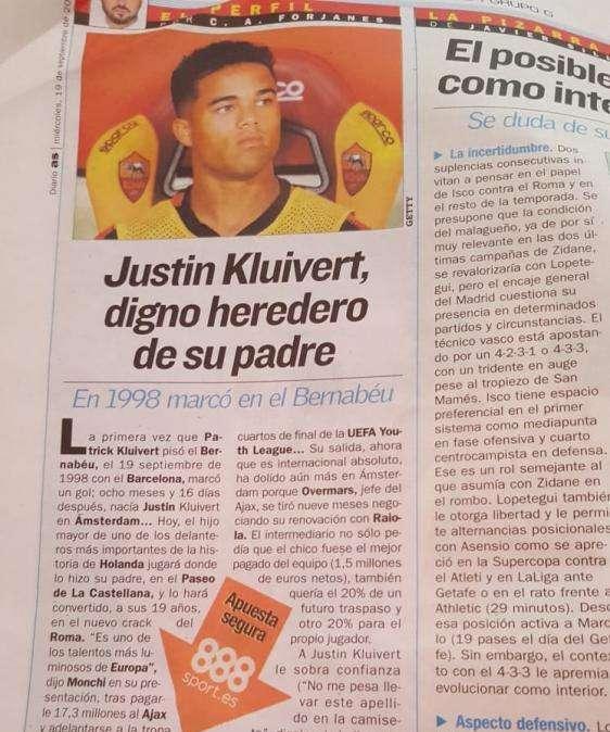 Kluivert spopola sui giornali spagnoli: "Il colpo perfetto", "Il degno erede del padre". FOTO!