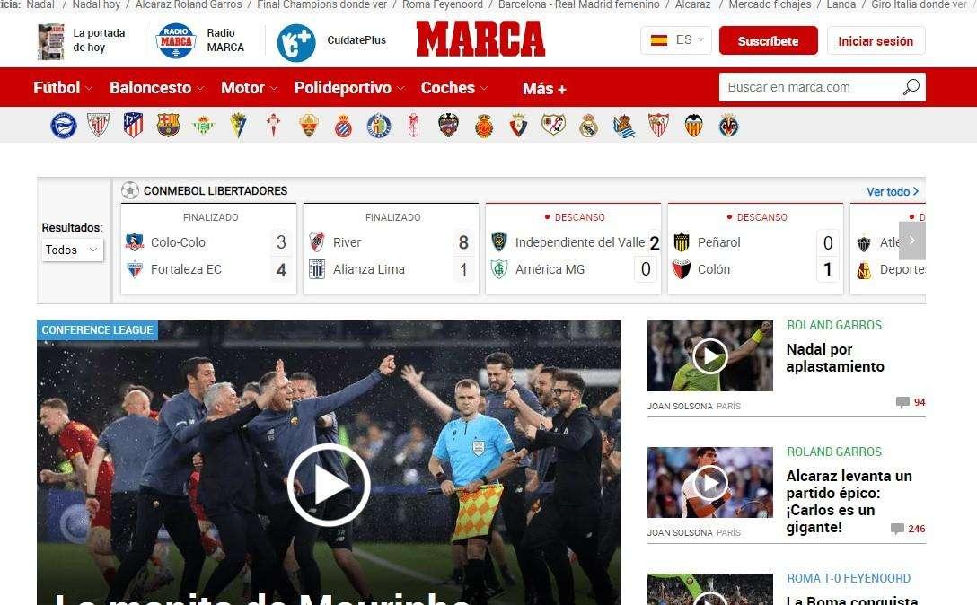 "Mourinho continua a fare la storia", "The Only One": le reazioni estere al successo della Roma in Conference League