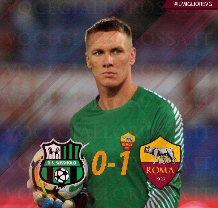 #IlMiglioreVG - Skorupski è il man of the match di Sassuolo-Roma 0-1. GRAFICA!