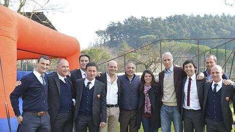 Pallotta e Mia Hamm in visita alla scuola calcio dell'AS Roma. Il colloquio con Malagò. FOTO!