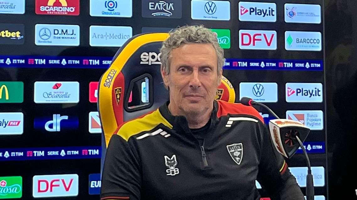 Lecce, Gotti: "Sto provando diverse soluzioni cambiando i ruoli. La Roma ha qualità nel palleggio. Ci serviranno intensità e coraggio". VIDEO!