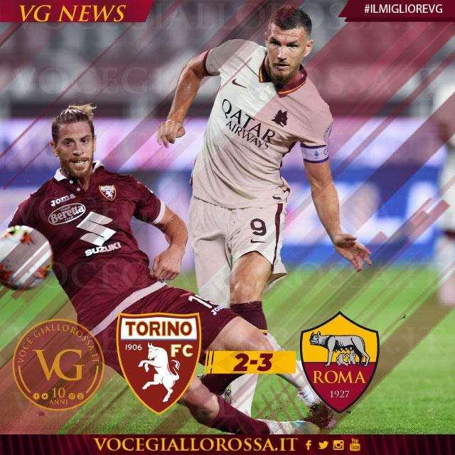 #IlMiglioreVG - Dzeko è il man of the match di Torino-Roma 2-3. GRAFICA!