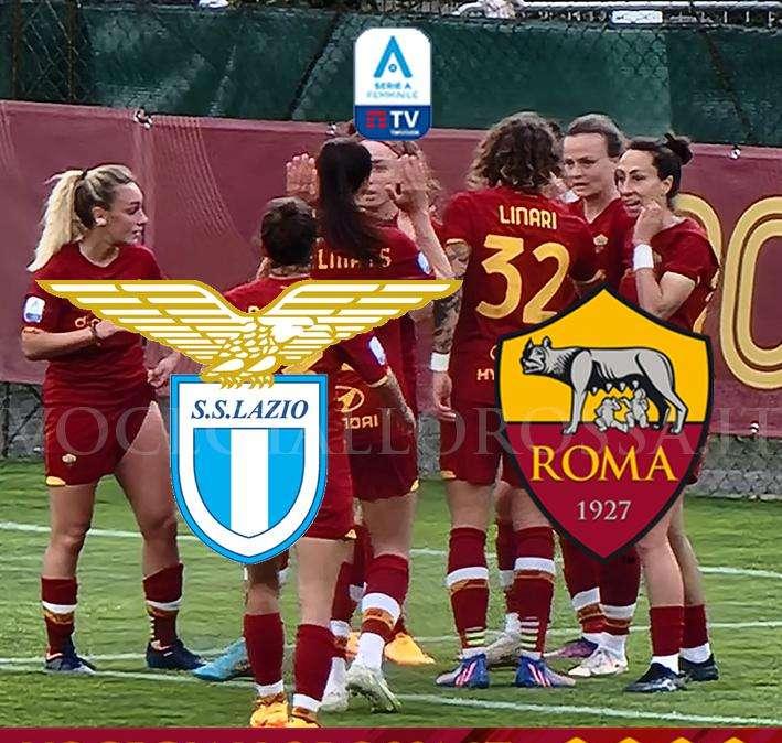 Serie A Femminile - Lazio-Roma - La copertina del match. GRAFICA!