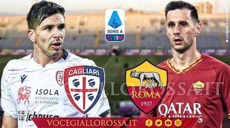 Cagliari-Roma 3-4 - Gara al cardiopalma, vincono i giallorossi. Doppietta per Kalinic, gol di Kluivert e Mkhitaryan