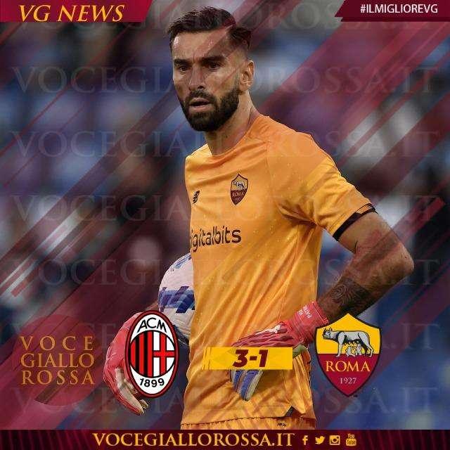 #IlMiglioreVG - Rui Patricio è il man of the match di Milan-Roma 3-1. GRAFICA!