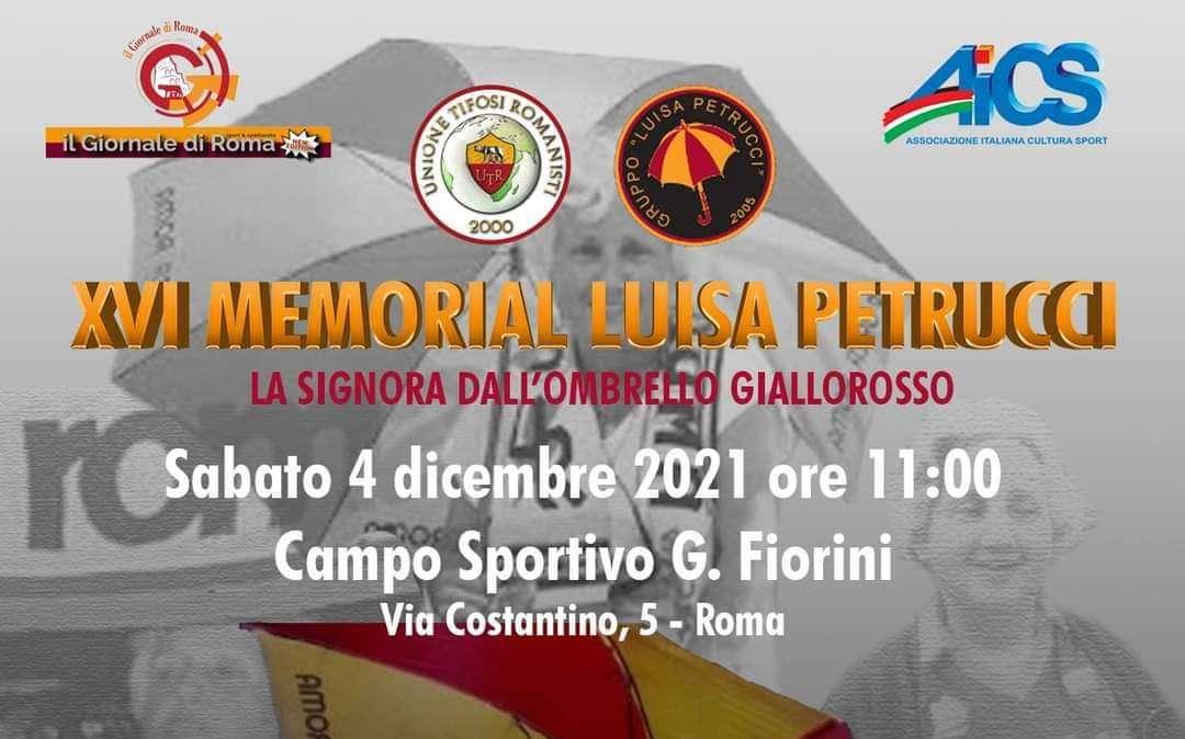Il 4 dicembre si terrà il 16° memorial in onore di Luisa Petrucci. FOTO!