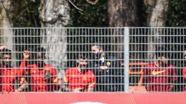 Trigoria, alcuni giocatori della Prima Squadra seguono Roma-Inter del campionato Femminile. FOTO!