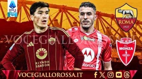 Roma-Monza 4-0 - Tutto facile per i giallorossi. Vittoria con i gol di Saelemaekers, Shomurodov, Angelino e Cristante
