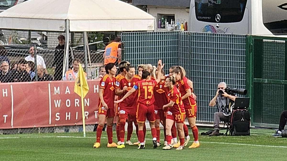 Serie A Femminile - Roma-Juventus 2-1 - Viens regala tre punti a Spugna: vincendo la prossima gara le giallorosse conquisterebbero lo Scudetto