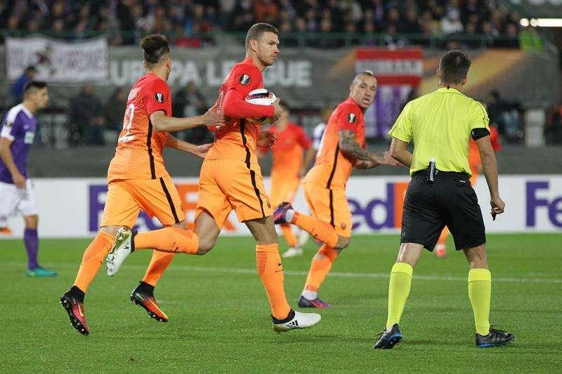 Austria Vienna-Roma 2-4 - Kayode spaventa ma Dzeko, De Rossi e Nainggolan stendono gli avversari. Anche Grünwald in gol nel finale. FOTO! VIDEO!