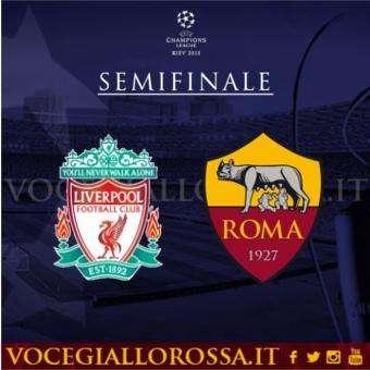 Liverpool-Roma, le date: il 24 aprile ad Anfield Road, il 2 maggio all'Olimpico