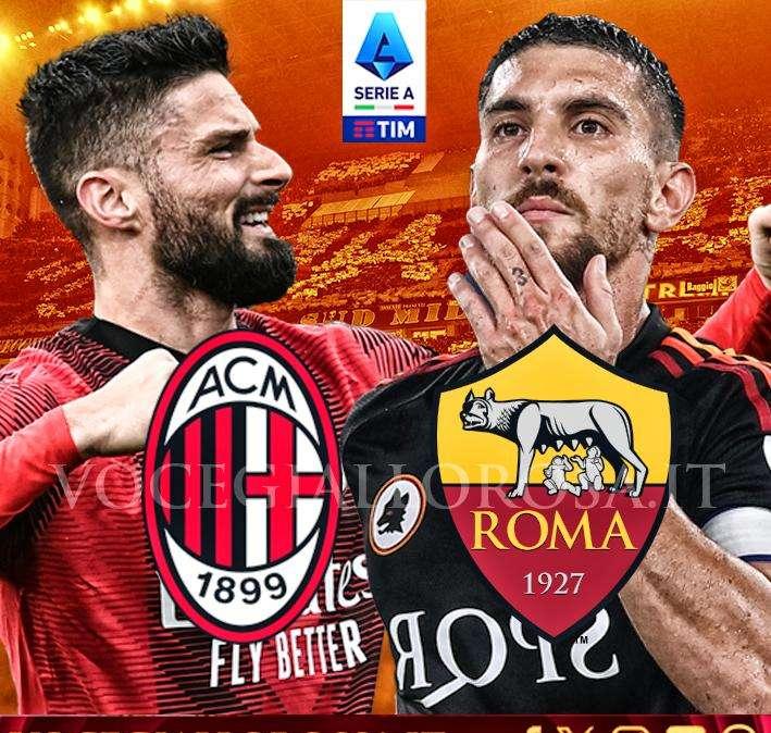 Milan-Roma - La copertina del match. GRAFICA!