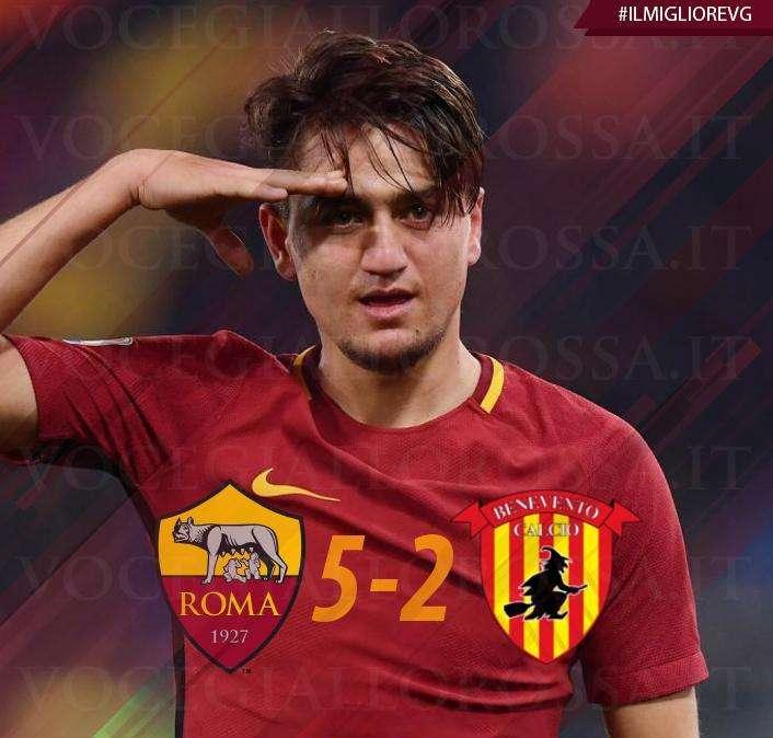 #IlMiglioreVG - Ünder è il man of the match di Roma-Benevento 5-2. GRAFICA!
