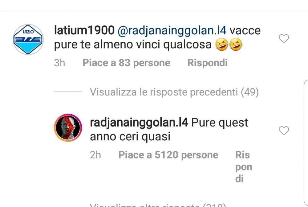 Nainggolan risponde a un tifoso laziale: "Pure quest'anno c'eri quasi". FOTO!