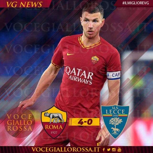 #IlMiglioreVG - Dzeko è il man of the match di Roma-Lecce. GRAFICA!