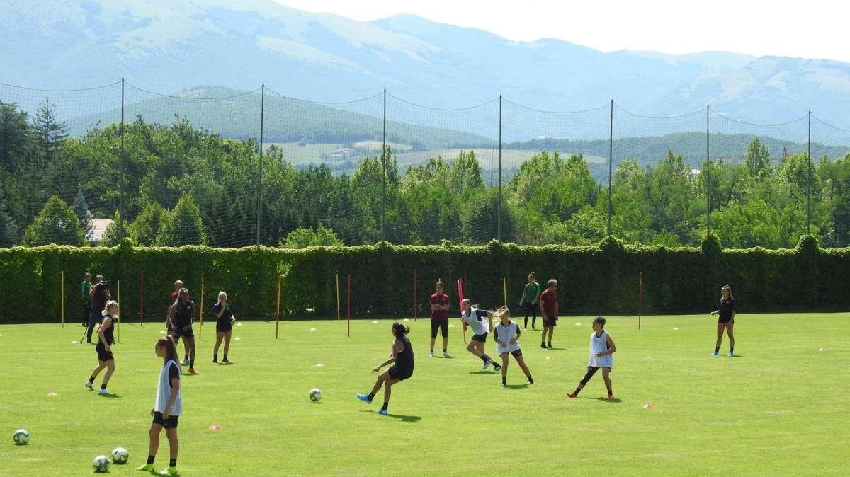 CASCIA - Giallorosse al lavoro nel secondo giorno di ritiro. VIDEO!