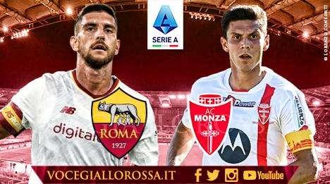 Roma-Monza - La copertina del match. GRAFICA!