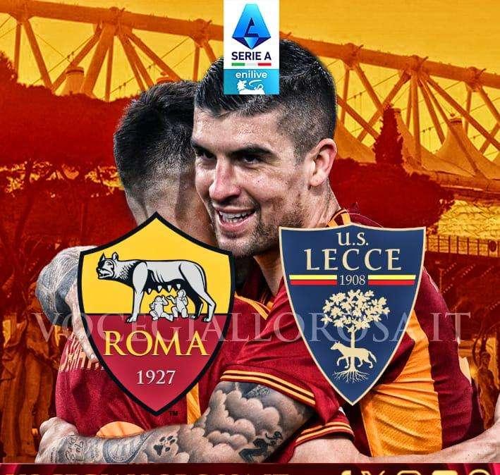 Roma-Lecce - La copertina del match. GRAFICA!