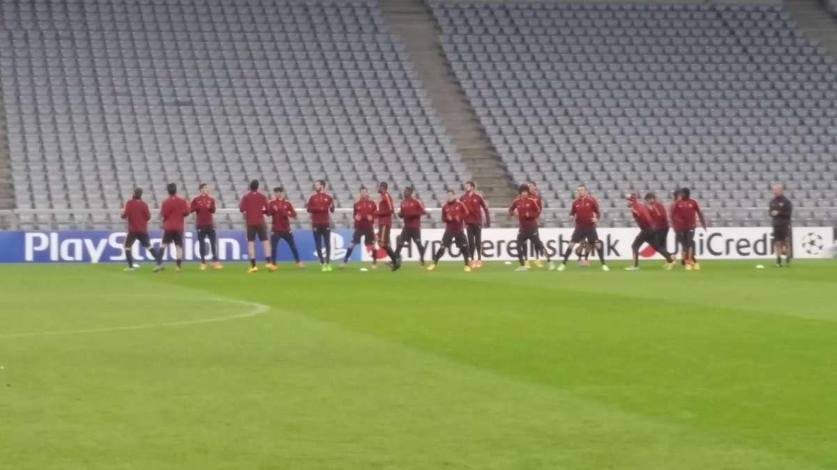 ALLIANZ ARENA - Rifinitura per la Roma, Torosidis in campo. FOTO! VIDEO!