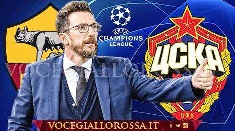 Roma-CSKA Mosca - La copertina. GRAFICA!