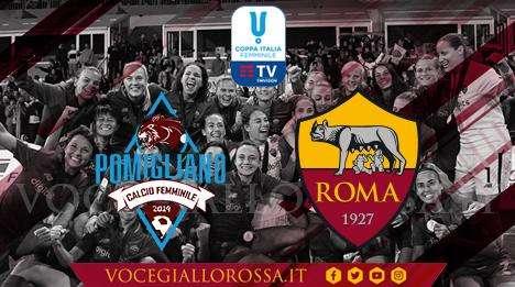 Coppa Italia Femminile - Pomigliano-Roma 1-8 - Giallorosse con un piede e mezzo in semifinale. VIDEO!