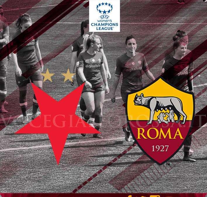 Women's Champions League - Slavia Praga-Roma - La copertina del match. GRAFICA!