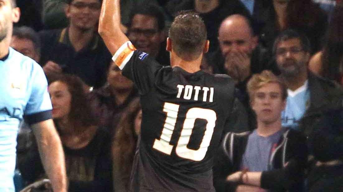 Uefa.com, il gol di Totti contro il City votato come il più bello della seconda giornata di Champions