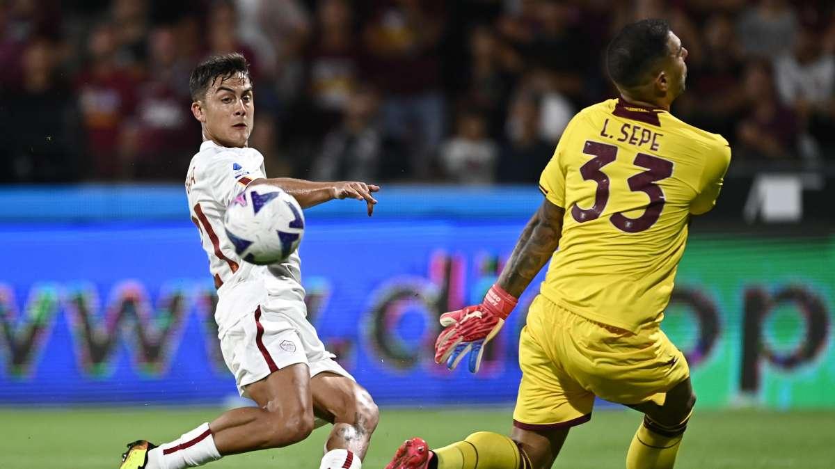 Salernitana-Roma 0-1 - Scacco Matto: lo strapotere fisico di Zaniolo e Dybala falso nueve