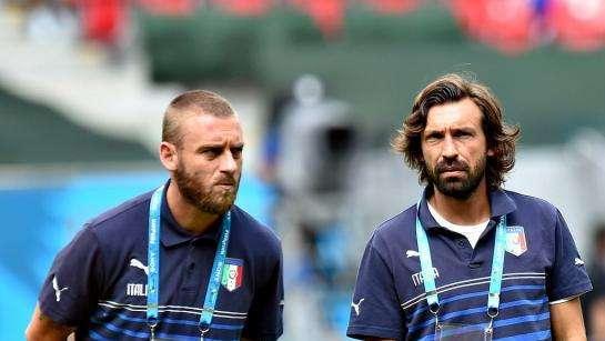 Pirlo: "Consiglio a De Rossi di cambiare aria. Totti? Se ha entusiasmo continui"