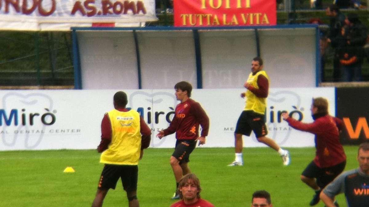 Trigoria, assenti Lamela, Greco e Juan. Sabatini a bordocampo