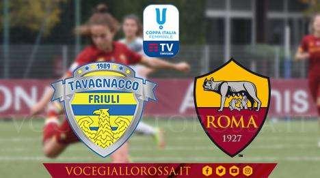 Coppa Italia Femminile - Tavagnacco-Roma 0-5 - Grande esordio per le giallorosse nella competizione