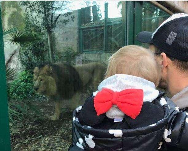 Dzeko al bioparco di Roma. FOTO!