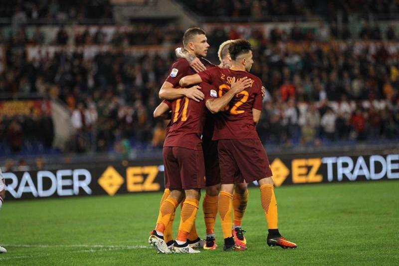 Roma-Palermo 4-1 - I giallorossi vincono e convincono. Tutto l'attacco in gol: Salah, Dzeko, El Sharaawy e Paredes. Quaison per i rosanero. FOTO!